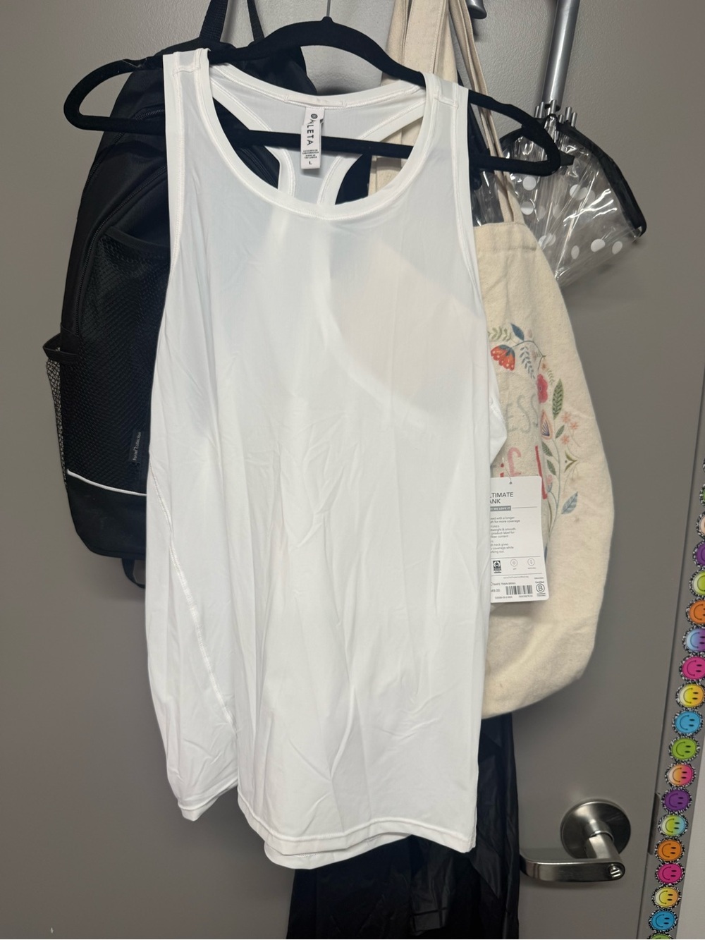 White Athletic Tank Top from Athleta
